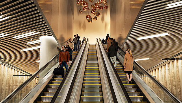 V Dejvicích pojedou vlaky pod zemí, nádraží se propojí s metrem, ukazují vizualizace